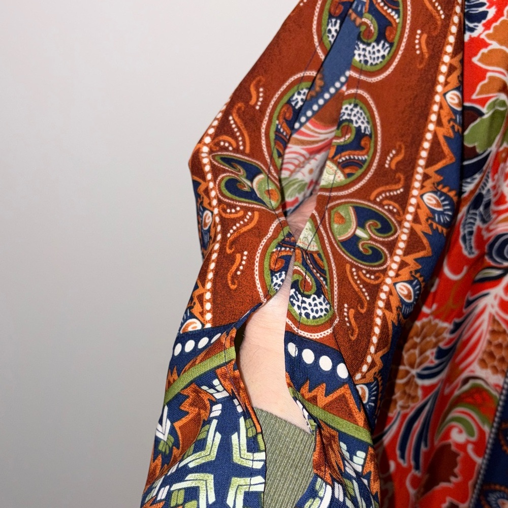 NWT Bohemian Floral Print Dress Large - Picture 6 of 6